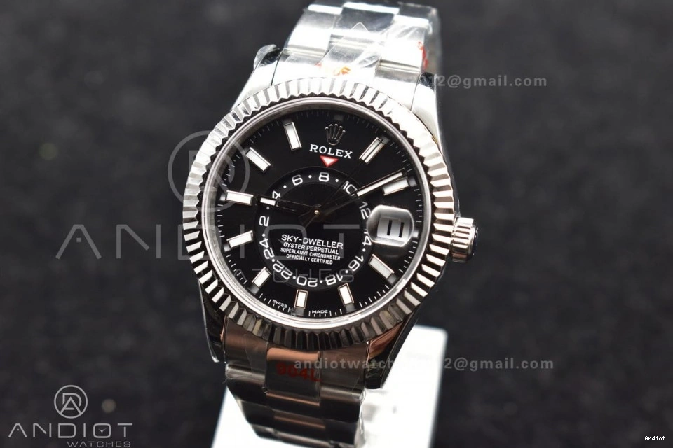 Dial TWF SS on A23J Skydweller Bracelet Edition Best SS Black 1112 Lightweight 0808